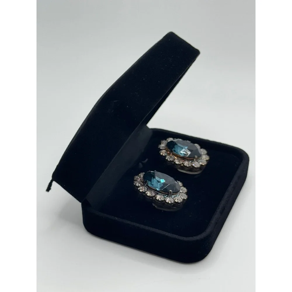 The‎ Miniature Crown Jewel Collection Russian Imperial Orb Detail Clip Earrings - Picture 6 of 11